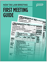 Horsesmouth Savvy Tax Planning-First Meeting Guide