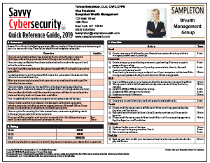 Savvy Cybersecurity Quick Reference Guide