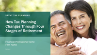 Horsesmouth Savvy Tax Planning How Tax Planning Changes Through Four Stages of Retirement-Client Presentation