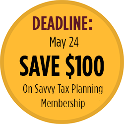 Savvy Tax Planning-Save $100