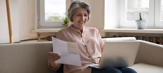 Smiling senior woman