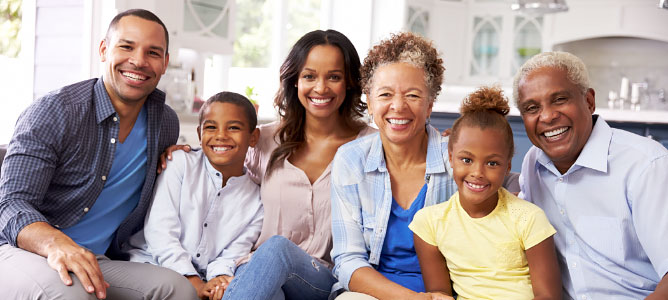 Multi-generational African-American Family