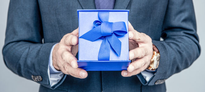 Man With Gift