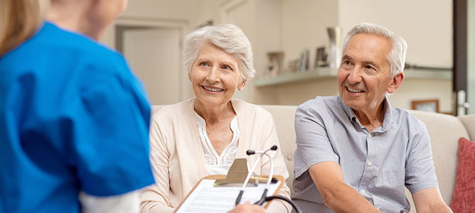 Nurse With Senior Couple