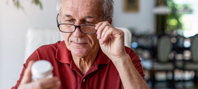 Senior Man With Medication