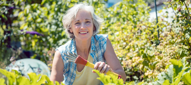 Senior Woman Gardening