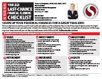 Last Chance Checklist
