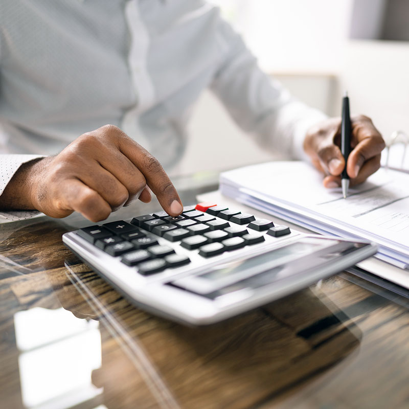 Accountant With Calculator