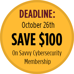 Save $100 on Cybersecurity