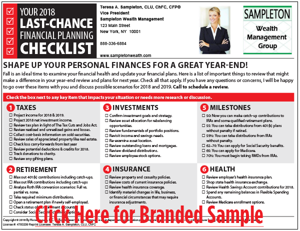 roger your 2018 last chance financial planning checklist