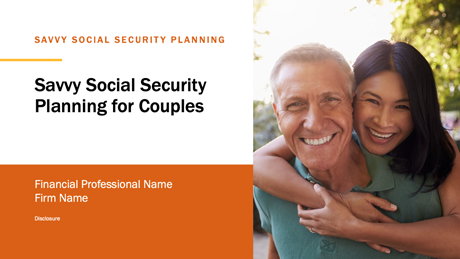 Savvy Social Security Planning for Couples