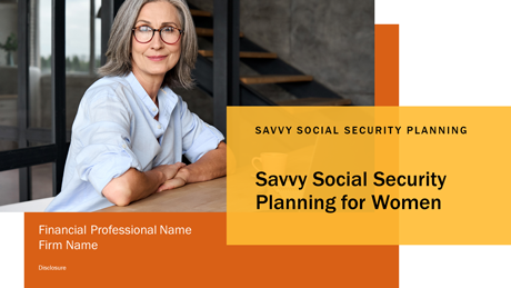 Savvy Social Security Planning for Women