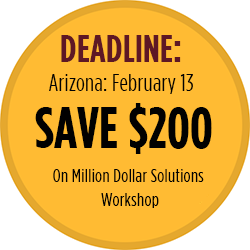 Save $200 on Million Dollar Solutions Workshop