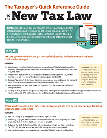 Taxpayers Quick Reference