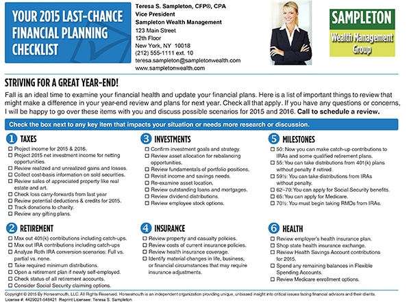 Checklist Sample