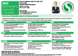 Retirement Calendar Checklist