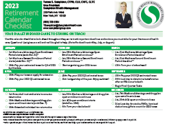 Retirement Calendar Checklist
