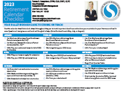 Retirement Calendar Checklist