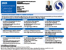 Retirement Calendar Checklist