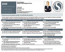 Retirement Calendar Checklist