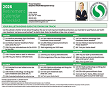 Retirement Calendar Checklist