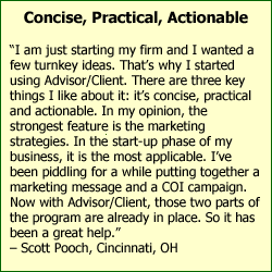Concise, Practical, Actionable