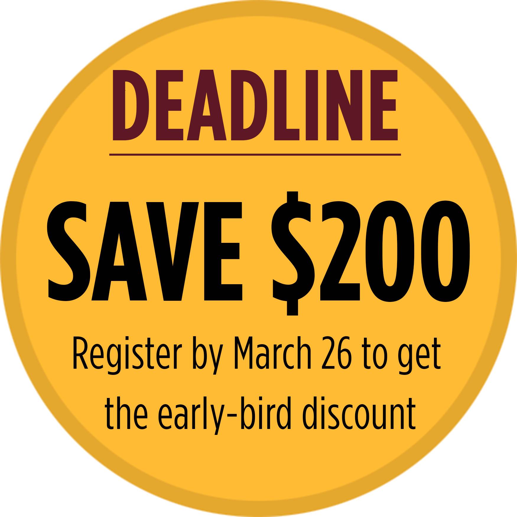 IRA Workshop Deadline- Save $200