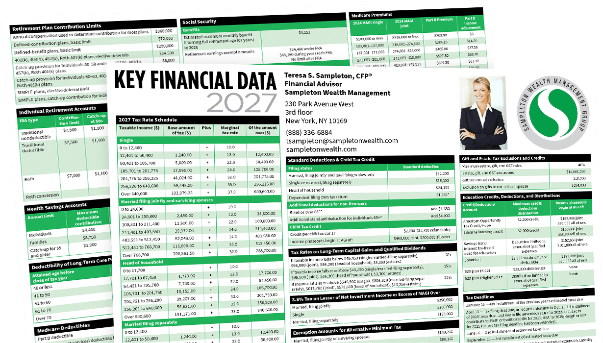 Key Financial Data Card