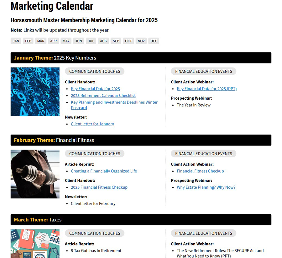 Marketing Calendar