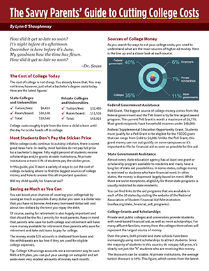 The Savvy Parents' Guide to Cutting College Costs