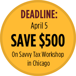 Savvy Tax Workshop-Save $500