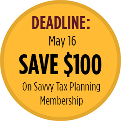 Savvy Tax Planning-Save $100