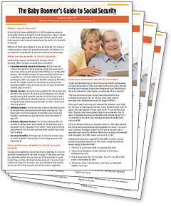 Baby Boomer's Guide to Savvy Social Security