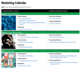 Marketing Calendar