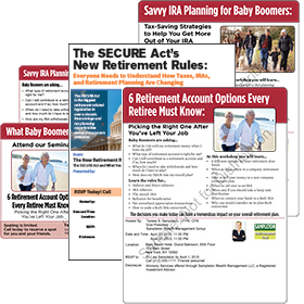 Savvy IRA Planning Postcards and Posters