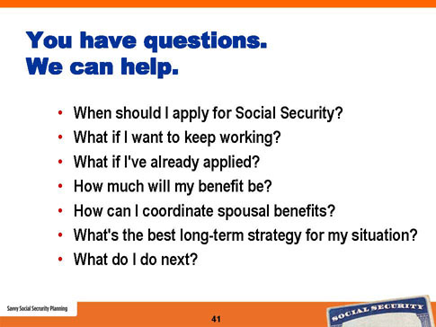 savvy social security planning slide 41