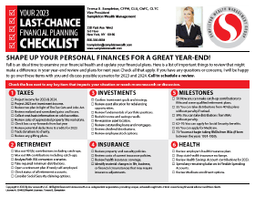 Your 2023 Last-Chance Financial Planning Checklist
