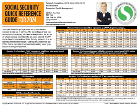 Social Security Quick Reference Guide